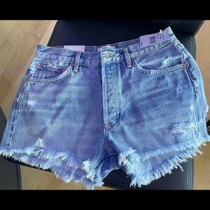 Agolde high waisted jean shorts